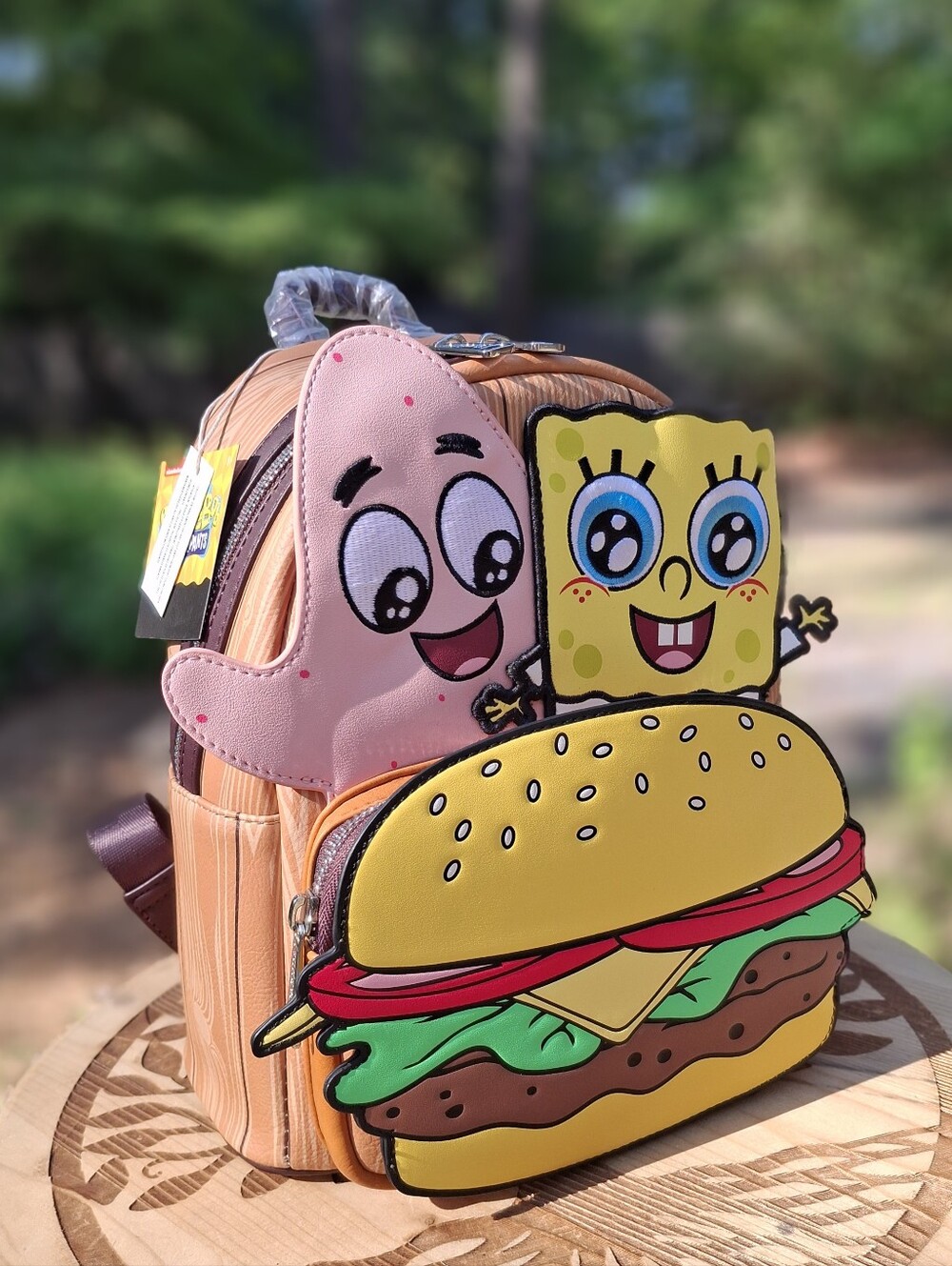 Loungefly SpongeBob Patrick Krabby Patty Mini Backpack Spencer’s Exclusive NWT